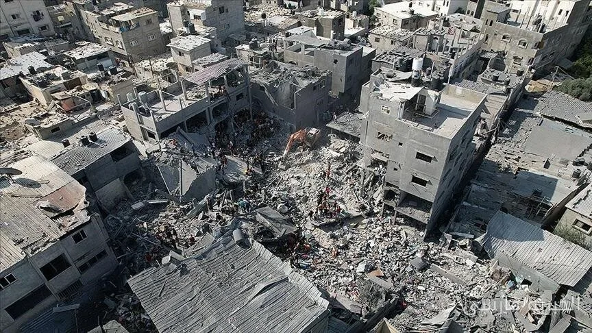 Tod von 9 Palästinensern nach dem Einsturz eines beschädigten Gebäudes in Gaza