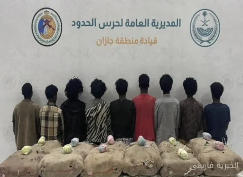 دستگیری 11 قاچاقچی و کشف 380 کیلوگرم کات در جازان و عسیر