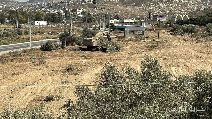 صدور سه دستور نظامی از سوی اسرائیل برای حذف پوشش گیاهی و درختان در اراضی فلسطینی در کرانه باختری