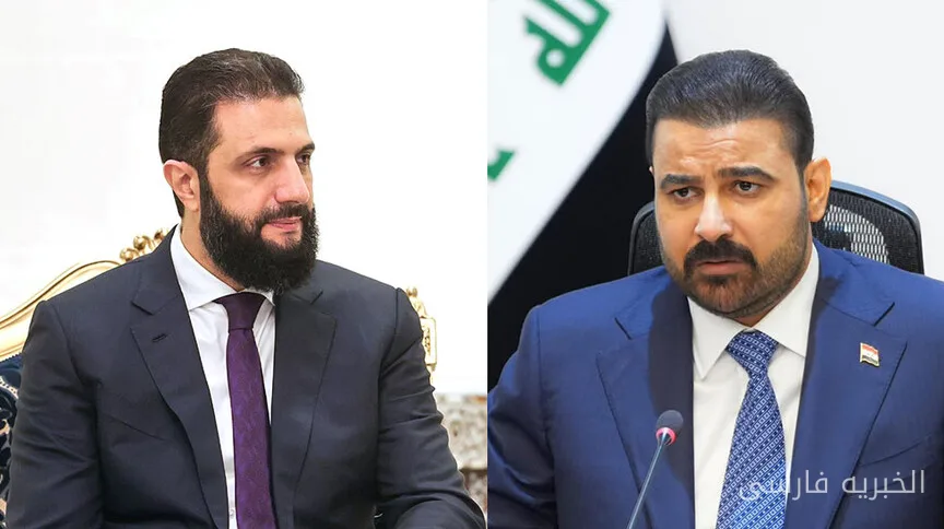 دیدار رئیس‌جمهور سوریه احمد الشعار با نخست‌وزیر عراق علی الزیدی