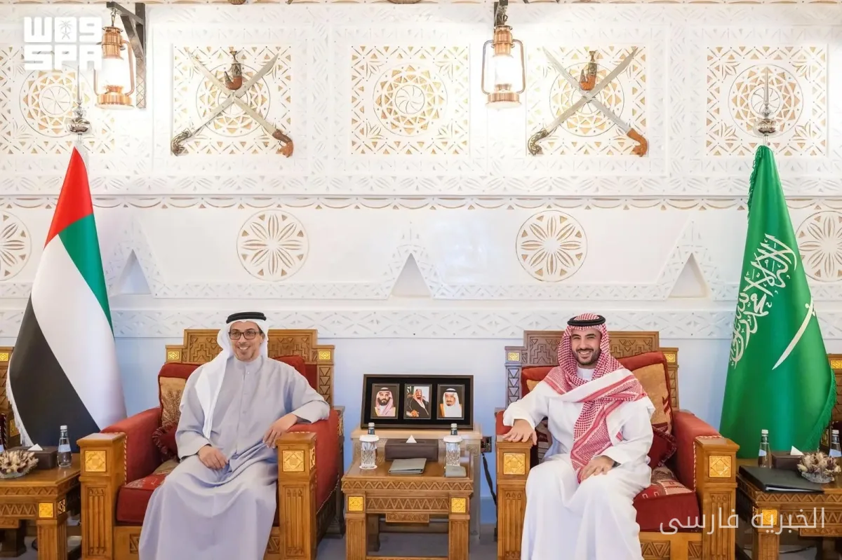 Prince Khalid bin Salman و Sheikh Mansour bin Zayed Al Nahyan بر تقویت همکاری‌های دوجانبه تأکید کردند