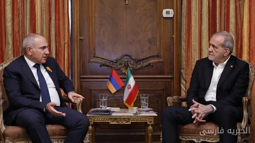 نیکل پاشینیان نخست‌وزیر ارمنستان با مسعود پزشکian رئیس‌جمهور ایران درباره روابط دوجانبه گفتگو کرد