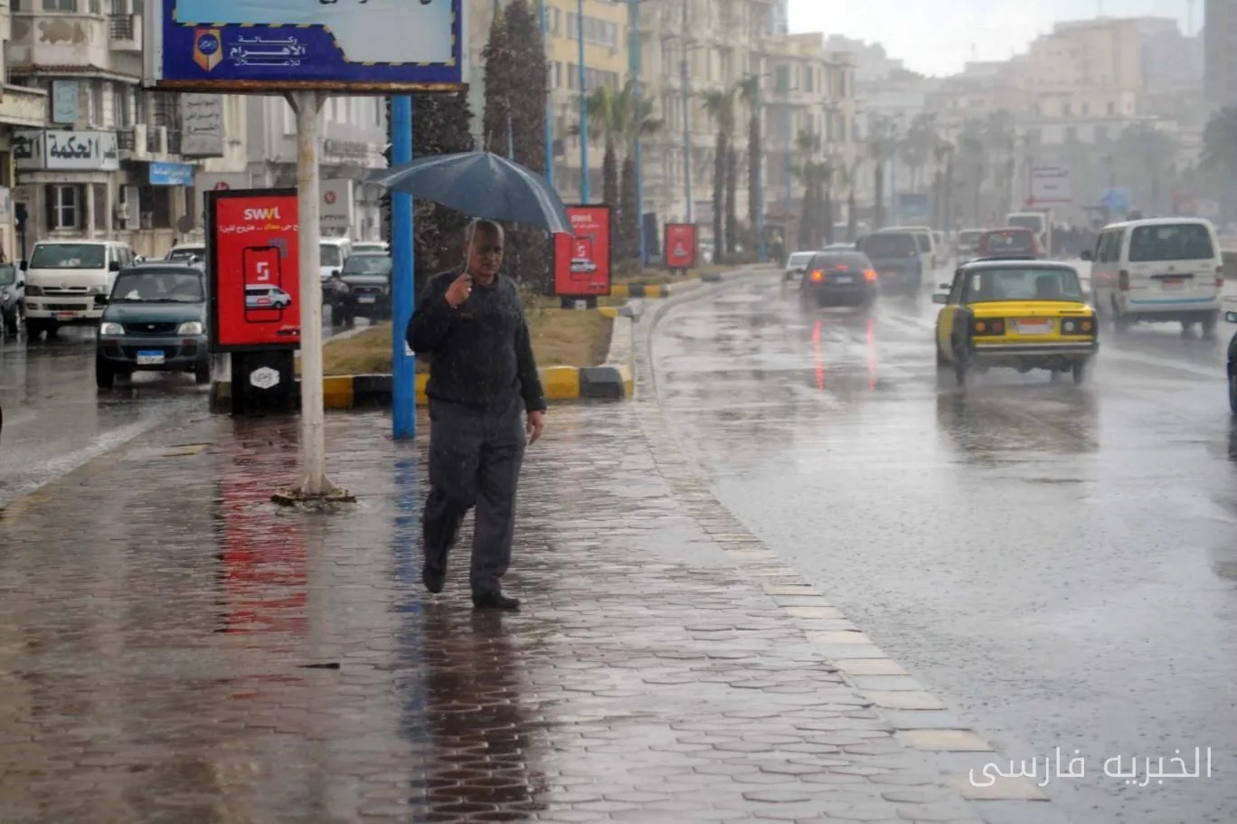 سازمان هواشناسی مصر از وقوع بارش باران و کاهش دما خبر داد