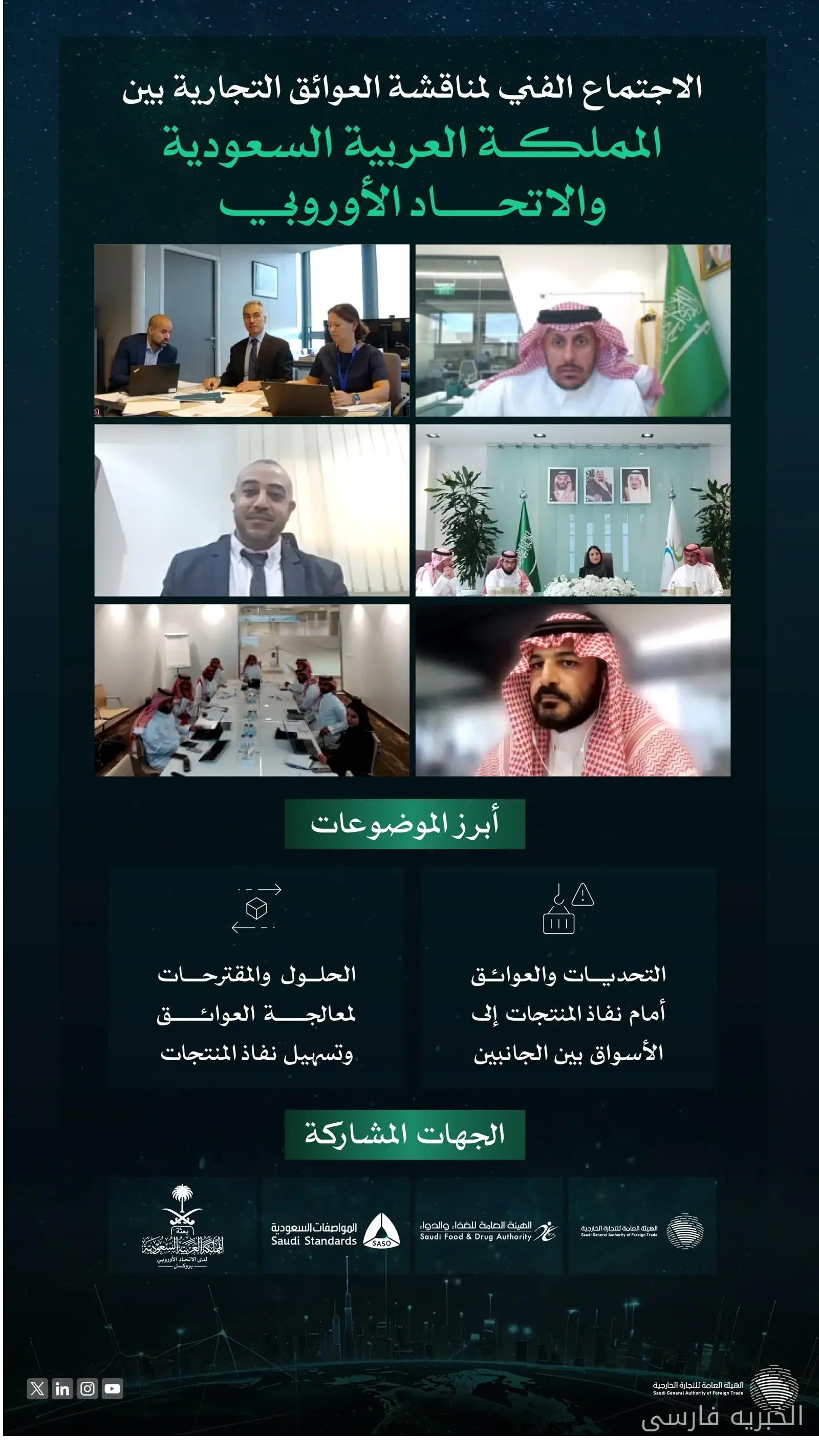 عربستان سعودی و اتحادیه اروپا چالش‌های کلیدی تجاری را بررسی کردند